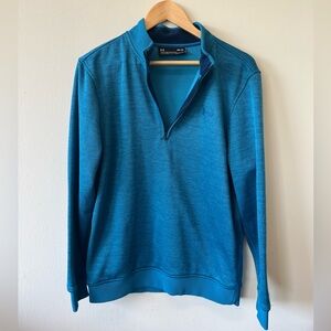 Under Armour blue 1/2 zip pullover loose fit sweater
